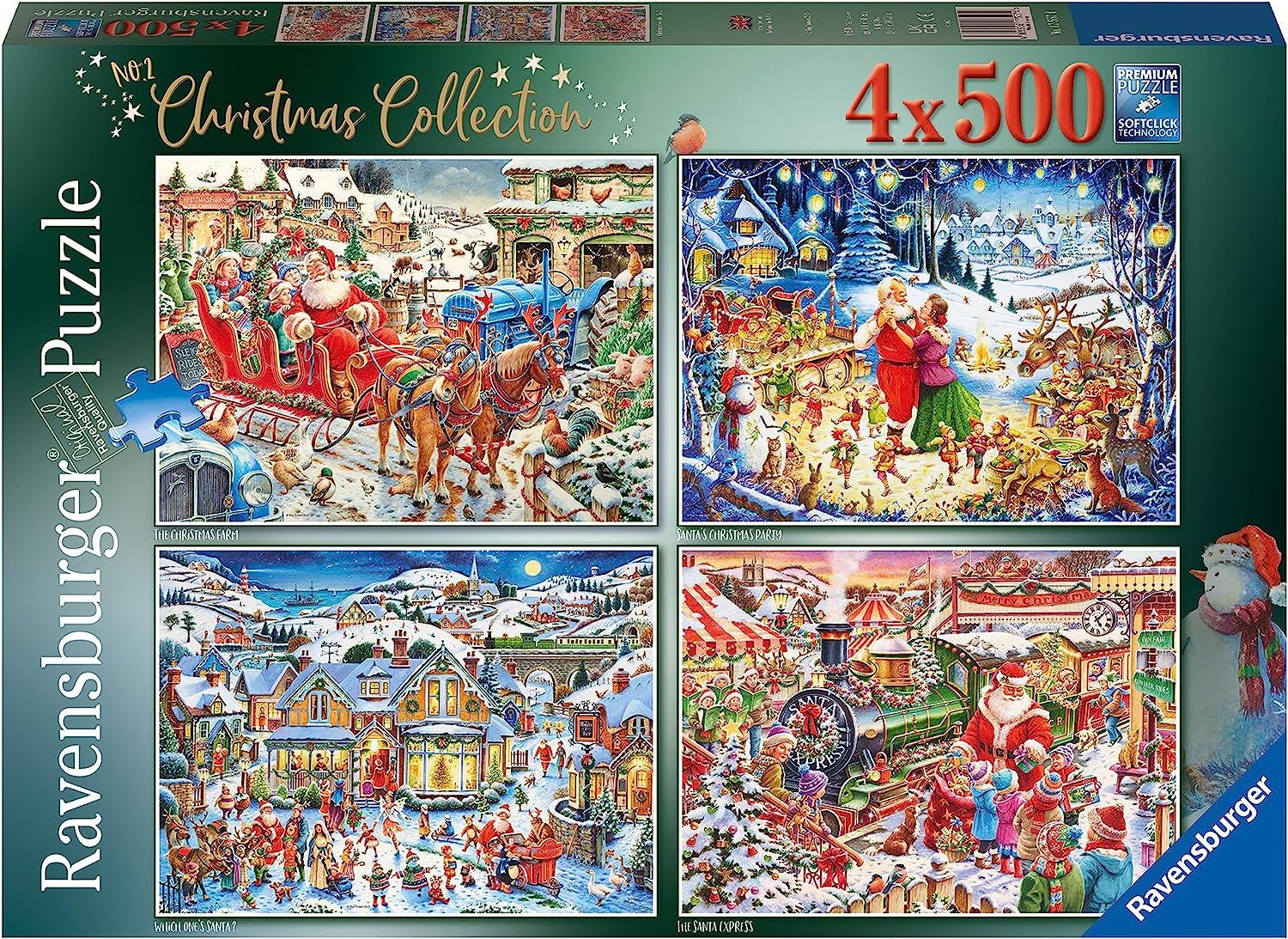 Ravensburger Roy Trower's Christmas Collection No. 2 - 4 x 500 Piece Puzzle image 0